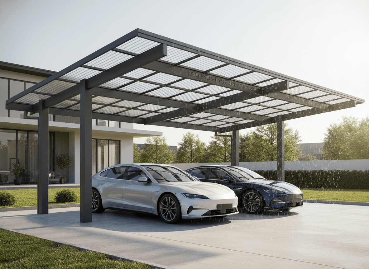 Custom carport structure example