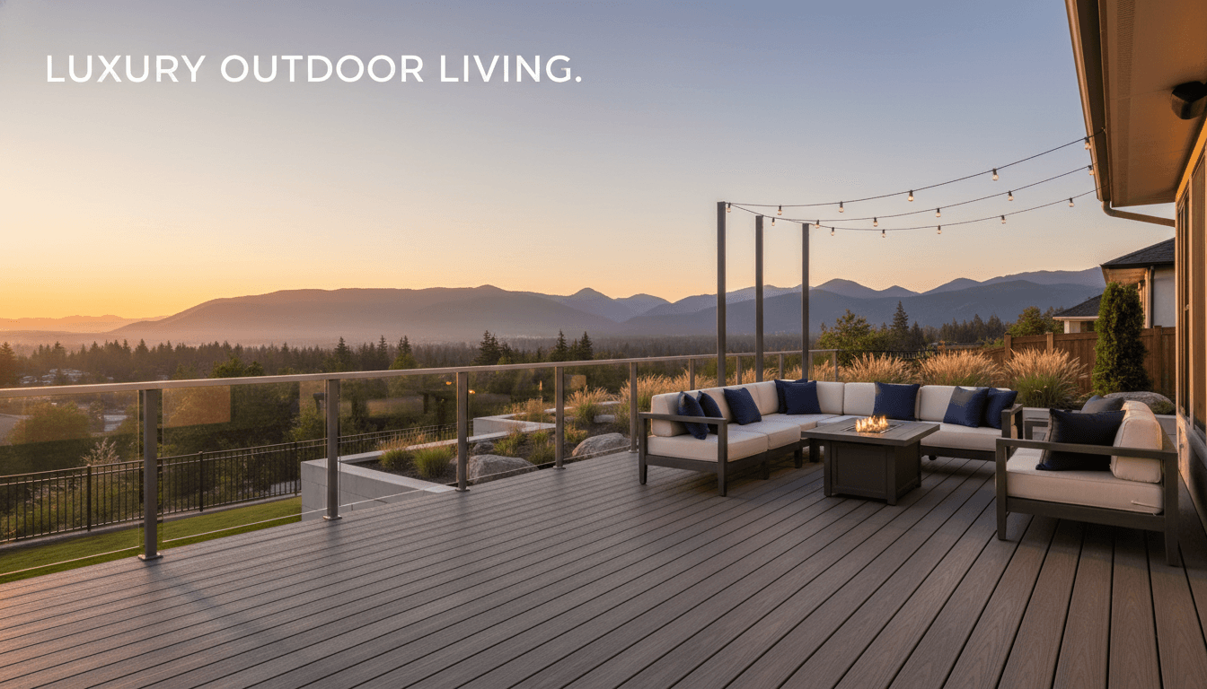 Custom cedar and vinyl decks