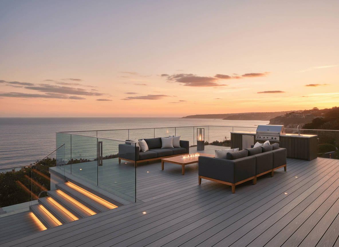 Custom Cedar & Vinyl Decks