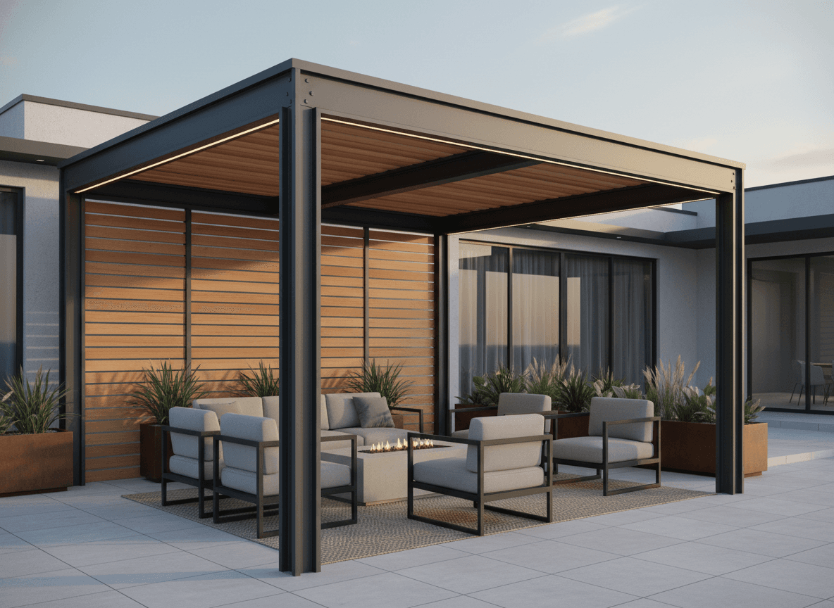 Modern pergola example